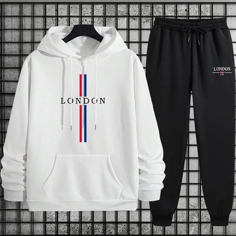 Street Fashion In London - Męska kurtka casualowa z kapturem i