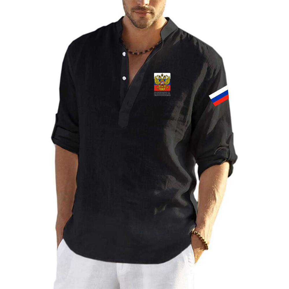 Street Fashion Russia - Męska koszulka z długim rękawem na