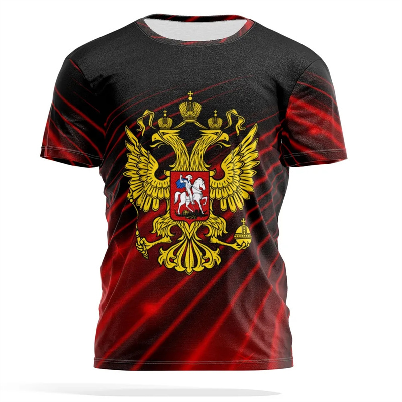 Street Fashion Russia - Rosyjski godło narodowe T-shirt z nadrukiem