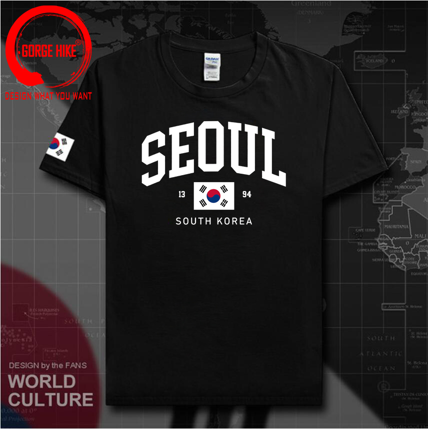 Street Fashion Seoul - Koszulki Unisex z Flagą Korei Południowej