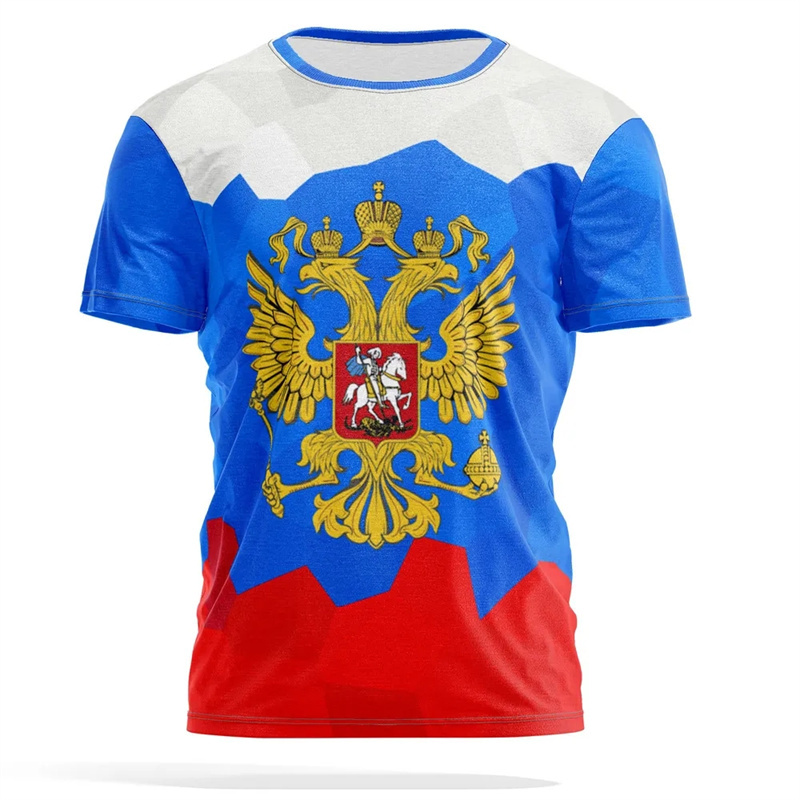Street Fashion Russia - Rosyjski godło narodowe T-shirt z nadrukiem