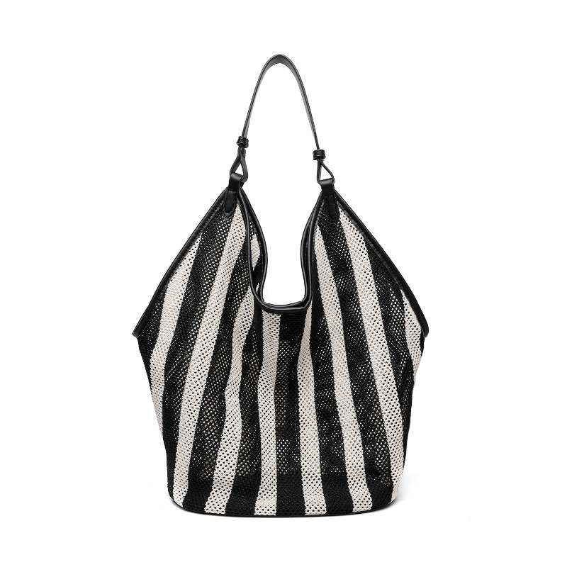 Pasiasta Tkana Torba Damska o  – Tote Bag Canvas Print recenzja i cena
