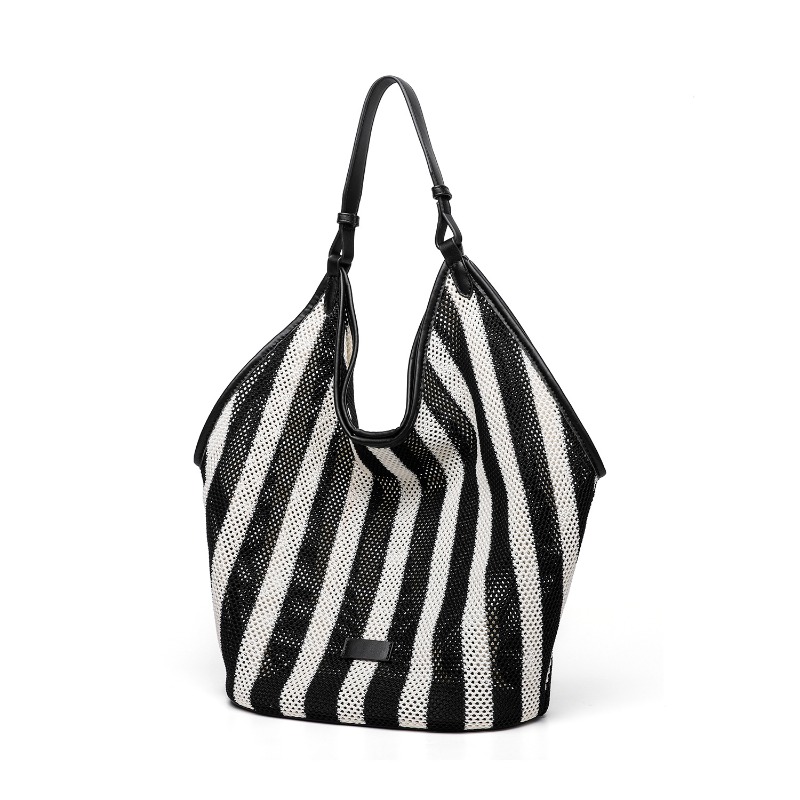 Pasiasta Tkana Torba Damska o  – Tote Bag Canvas Print recenzja i cena