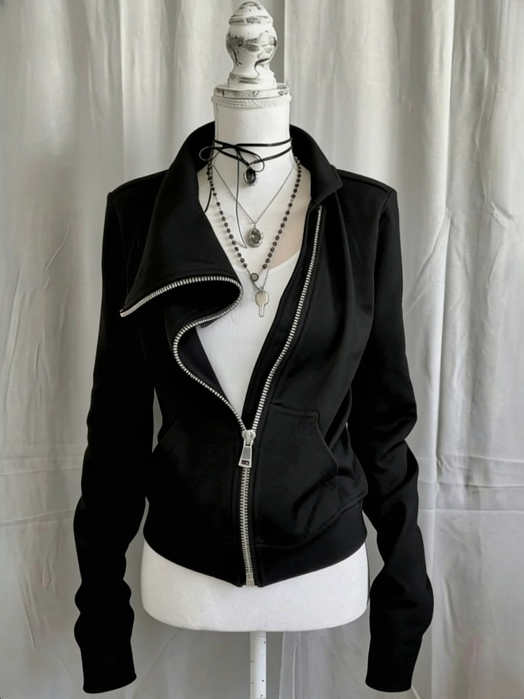 Szara wełniana kurtka ze sztuc – Street Fashion Zip Up Hoodie recenzja i cena