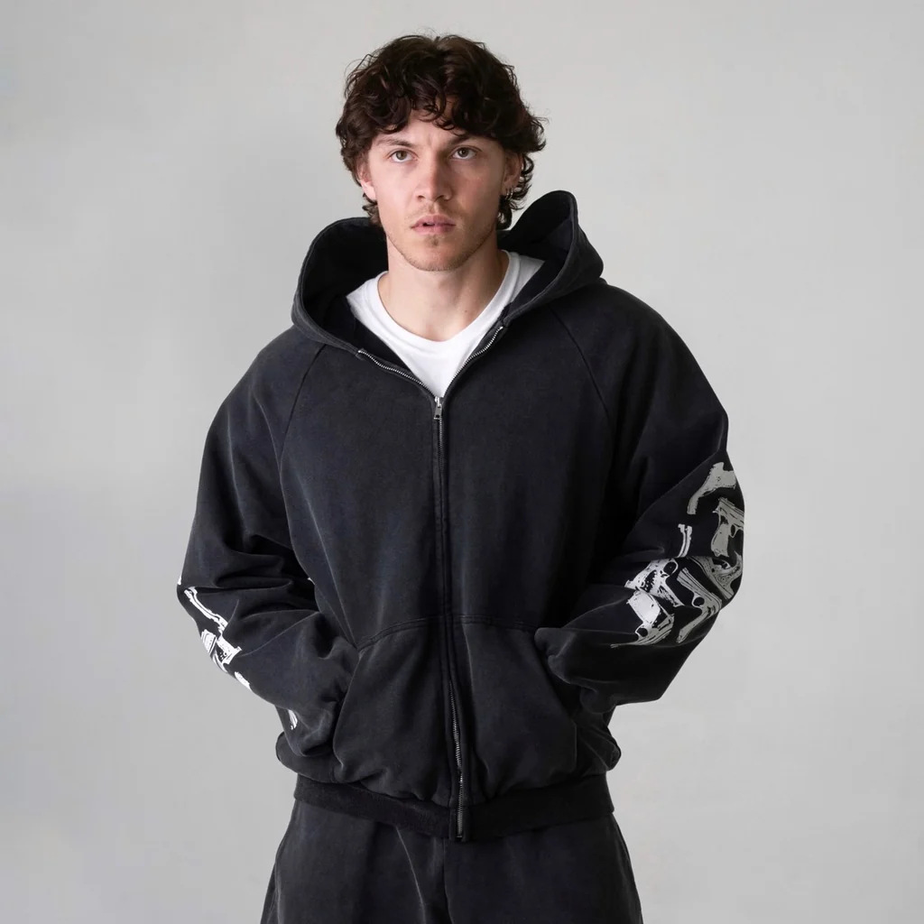 Amerykański styl uliczny, krea – Street Fashion Zip Up Hoodie recenzja i cena