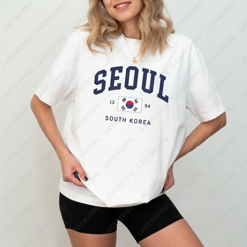 Koszulki unisex z flagą Korei  – Street Fashion Seoul recenzja i cena