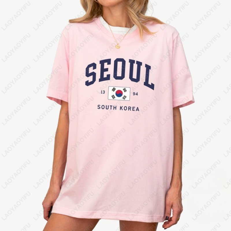 Koszulki unisex z flagą Korei  – Street Fashion Seoul recenzja i cena