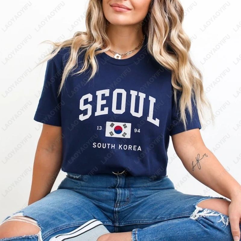 Koszulki unisex z flagą Korei  – Street Fashion Seoul recenzja i cena