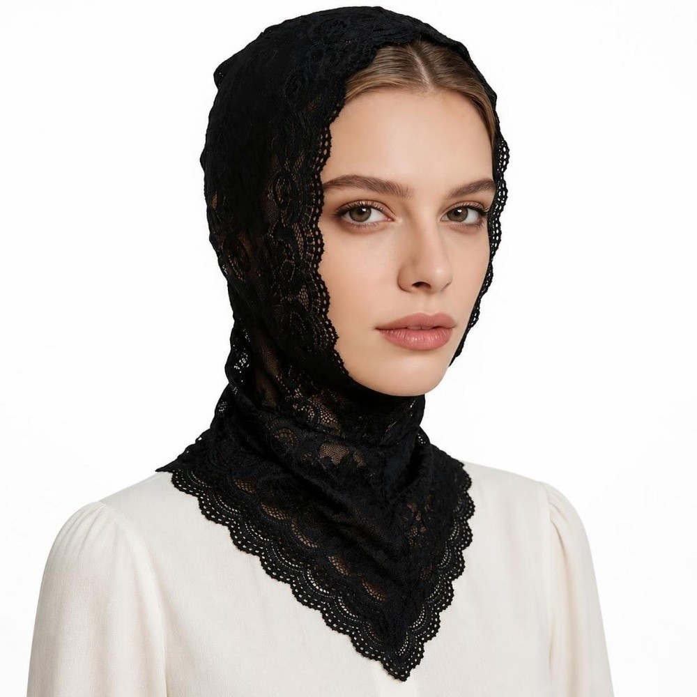 Koronkowe ozdobne czapki-turba – Street Fashion Hijab recenzja i cena