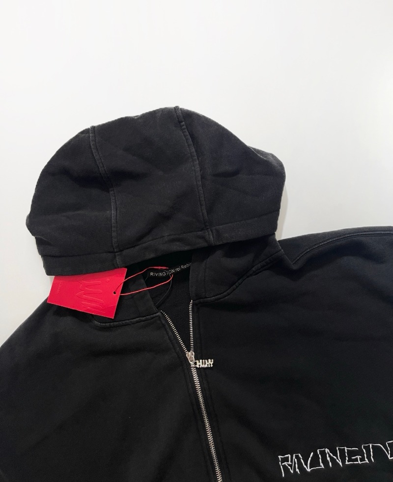 Bluza z haftowanym LOGO RRR-12 – Street Fashion Zip Up Hoodie recenzja i cena