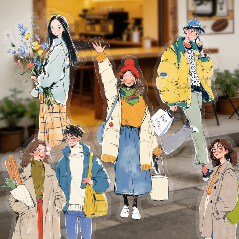 20 sztuk/opakowanie Modne nakl – Street Fashion Outfit Girl recenzja i cena