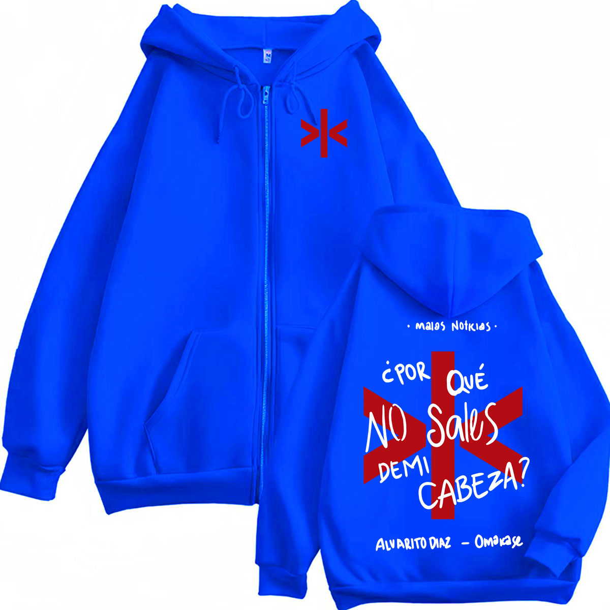 Bluzy z kapturem Alvaro Diaz O – Street Fashion Zip Up Hoodie recenzja i cena