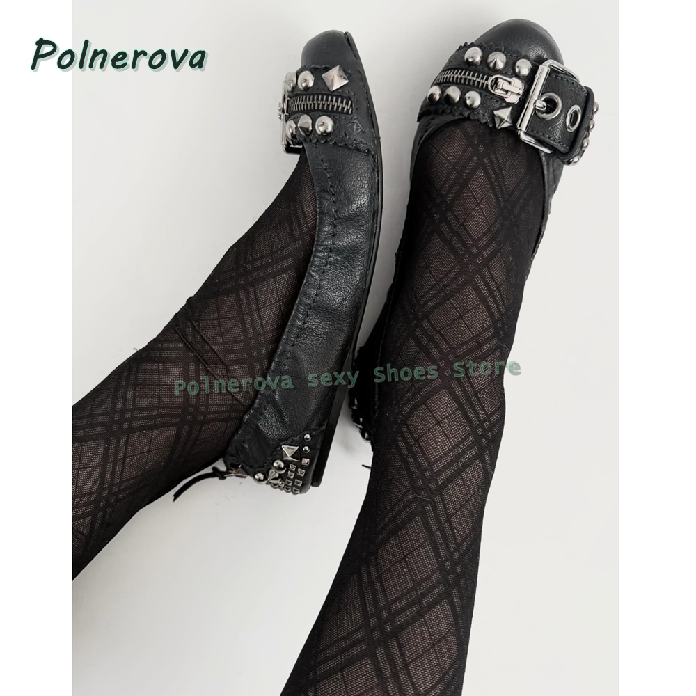 Buty Mary Jane z nitowaną klam – Street Fashion Style recenzja i cena