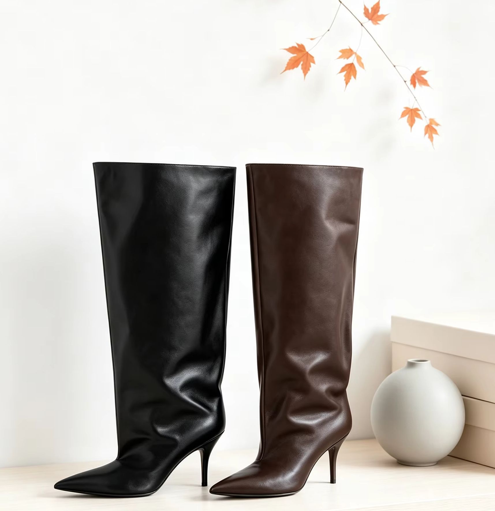 Wysokie kozaki z szerokim mank – Street Fashion Lady recenzja i cena