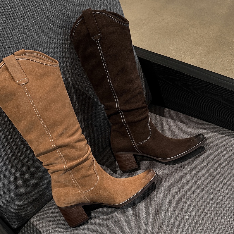 MKKHOU Modne Kozaki do Kolan D – Street Fashion Winter recenzja i cena