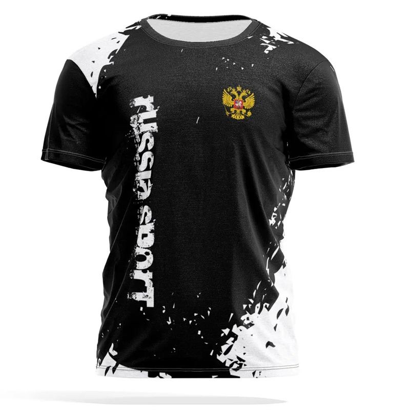 Rosyjski godło narodowe T-shir – Street Fashion Russia recenzja i cena