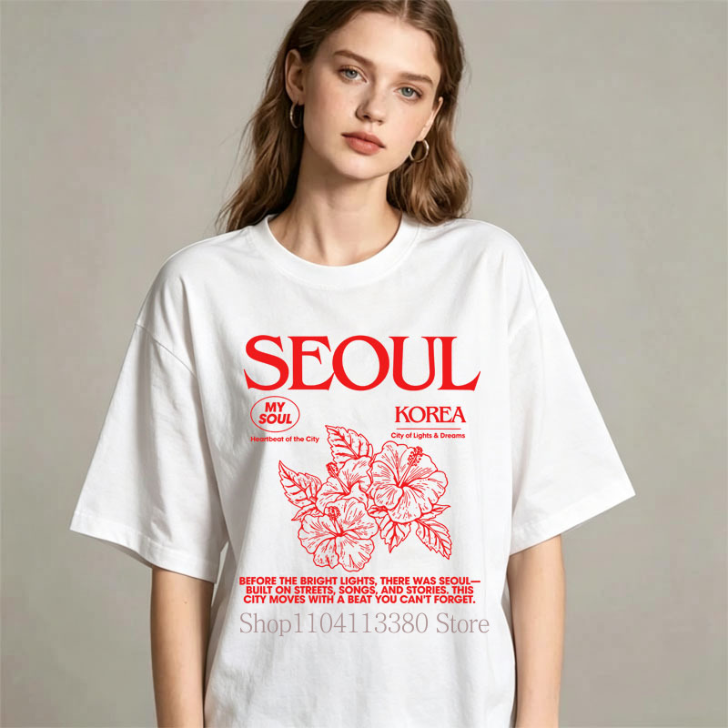 Koszulki damskie w koreańskim  – Street Fashion Seoul recenzja i cena