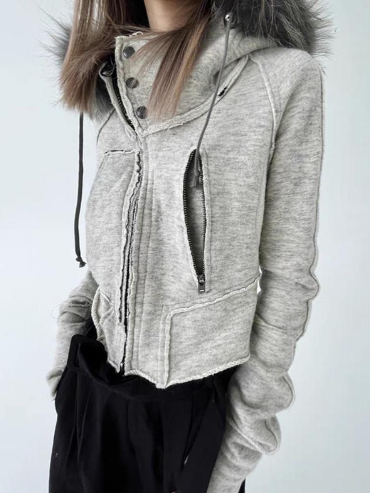 Vintage Fashion Zip Up Bluzy d – Street Fashion Zip Up Hoodie recenzja i cena